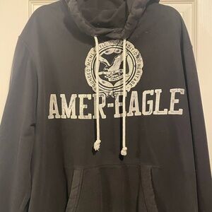 American Eagle Outfitters Black Hoodie Sweatshirt